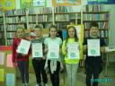 „Brzechwa na wesoło” z klasą III C w Miejskiej Bibliotece Publicznej, Filia nr 2 w Kielcach.
